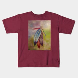 Native American Feathers Kids T-Shirt